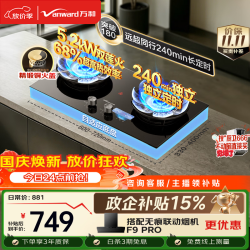 万和 JZY-01-B9DS 5.2kW猛火 68%热效率 液化气 燃气灶