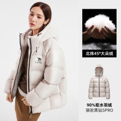 骆驼 女装黑钻5羽绒服男女冬季新款加厚面包服外套官方旗舰店正品