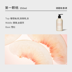 窗内第一颗桃香氛沐浴露温和洗护清甜桃香持久留香节日送礼伴手礼