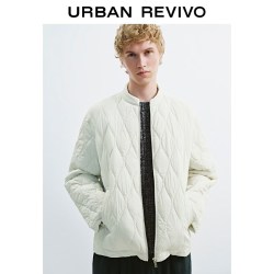 UR UR 2026冬季新款男装 休闲简约百搭波浪绗缝拉链棉服 UMB160002+