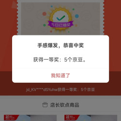 京东 萤石监控自营店 浮窗抽奖5京豆