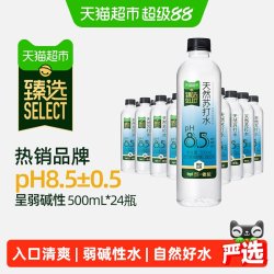 依能 天然苏打水 无糖无汽弱碱性 500ml*24瓶