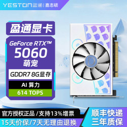 盈通 RTX 5060 8GB GDDR7 电竞光追独立显卡