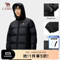 户外徒步：骆驼 抱抱户外羽绒服短款600蓬加厚保暖外套面包服