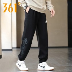 361° 361度运动裤男裤2026春秋季新款宽松束脚休闲卫裤男士针织长裤子