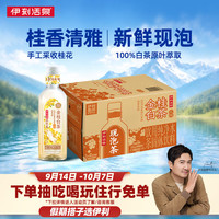 伊利 伊刻活泉金桂白茶455ml*15瓶整箱 新鲜现泡 无糖茶饮料 0糖0卡