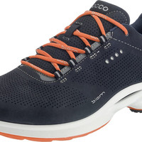 ECCO 爱步 男士健步小经典 BIOM Fjuel 休闲运动鞋 透气缓震 Navy Orange 42 EU