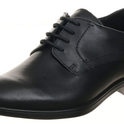 ECCO 爱步 男士墨本 Melbourne 牛津鞋 Black Magnet 38 EU