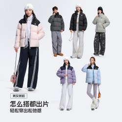 骆驼 火炉3.0中厚羽绒服女生运动户外城市休闲保暖加厚外套面包服