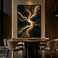 金色星空银河装饰画