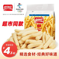 宅家食光：盼盼 家庭号薯片 烤肉味虾条100g