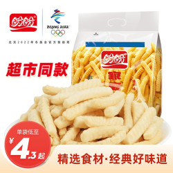 盼盼 家庭号薯片 烤肉味虾条100g