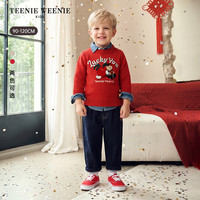 TEENIE WEENIE 男宝宝圆领套头毛衣