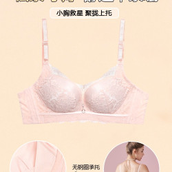 夏娃秘语 蕾丝性感内衣女秋季薄款少女聚拢侧收文胸女聚拢型胸罩