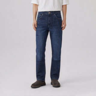 Wrangler 男式牛仔裤百搭时尚春夏款牛仔裤 深蓝色    29  /32(W29L32)