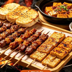含羊肉串+牛肉串+羊肉筋