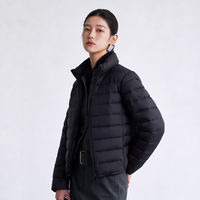 斯迪丽 轻薄连帽短款羽绒服 暖姜黄 S