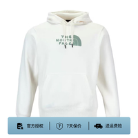 户外徒步：北面 卫衣帽衫秋冬女款休闲户外运动套头连帽上衣 8F0D QLI 米白色 M 160