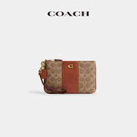 COACH 女士 ESSENTIAL小号腕包 B4/棕黄色 焦糖色