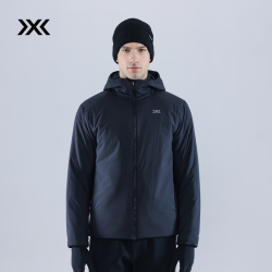 X-BIONIC XBIONIC海狸60轻量连帽棉服男60g金标P棉外套秋冬保暖舒适上衣秋冬新品 暗夜黑(26985) L