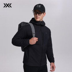 X-BIONIC XBIONIC海狸80G连帽棉服男外套金标P棉休闲户外棉衣保暖男装上衣冬季新品 暗夜黑（26991） L