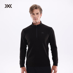 X-BIONIC XBIONIC艾德空气层半开拉链卫衣男长袖T恤休闲舒适秋冬新品 25837 暗夜黑 L