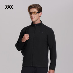 X-BIONIC XBIONIC艾德THERMAL PRO立领夹克男上衣外套Polartec抓绒衣保暖透气舒适 暗夜黑 L