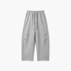 BOY LONDON BOYLONDON灰色弯刀阔腿针织裤26秋冬女款宽松休闲潮牌长裤W15906