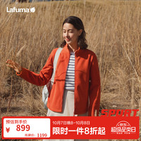 户外徒步：乐飞叶 户外双面绒保暖抓绒衣女 秋冬立领拉链开衫外套LFJA6CR60 砂岩红PO 38 165/84A