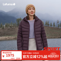 乐飞叶 法国乐飞叶户外宋茜同款鹅绒羽绒服女 700蓬轻量防泼水连帽外套 浆果紫PL M (38)165/84A