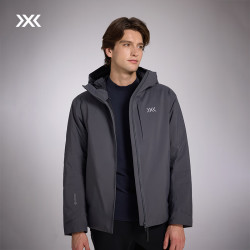 X-BIONIC XBIONIC海狸133戈尔硬壳棉服男(B3)金标P棉保暖防风商务休闲户外 25865 深炭灰 L