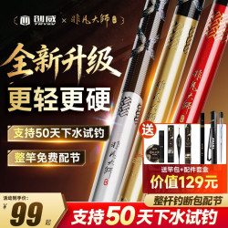 创威 非凡大师二代旗舰版综合钓鱼竿手杆超轻硬台钓鲫鱼竿手竿渔具套装 6.3m 5H综合