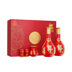 郎酒 红花郎15 酱香型 53度 500mL 2瓶  红十五礼盒装