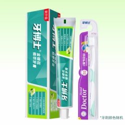 牙博士 金银花牙膏清火护龈健齿减少牙菌斑清新口气保护牙龈护理