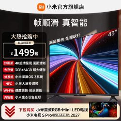小米 REDMI 红米 A Pro 43 2025节能版 L43RB-APE 液晶电视 43英寸 4K