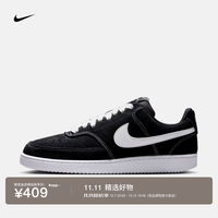 耐克 男子平底运动鞋秋冬低帮板鞋NIKE COURT VISION LOW IO7727 002黑/白 42