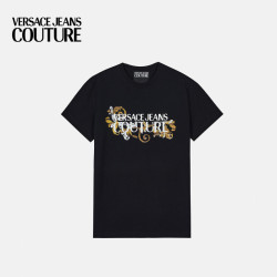 VERSACE JEANS COUTURE 男士Logo修身T恤