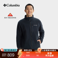 哥伦比亚 户外男子银点热能运动旅行保暖徒步抓绒衣PM4518 012 黑色 L(180/100A)