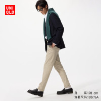 优衣库 修身无褶长裤男装休闲裤裤子482876 479338 479338/32深米色 120 /190/120C