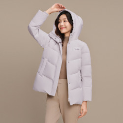 波司登 奥莱冬季休闲百搭舒适简约短款连帽羽绒服外套