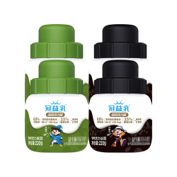 蒙牛 孙颖莎推荐冠益乳mini罐活力罐酸奶谷蔬+果蔬220g*4罐 源头直发