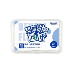 杰世巴顿 多口味高分子细滑牙线50支盒装