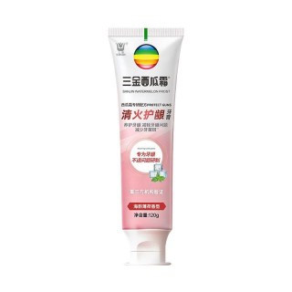三金 西瓜霜新品上市120g牙膏清火护龈去渍美白薄荷口味清新口气