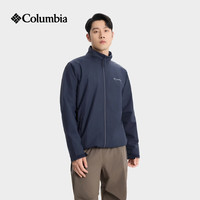 户外徒步:哥伦比亚 户外26春夏新品男子防水冲锋衣 徒步外套XE5606 466 深蓝色