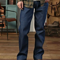 Wrangler 936威格美式经典黄石风格休闲重磅修身未脱浆原色牛仔裤