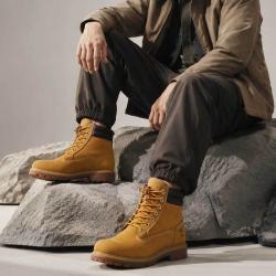 添柏岚 男鞋户外出行休闲舒适时尚潮流耐磨 高帮靴徒步登山越野鞋工装靴