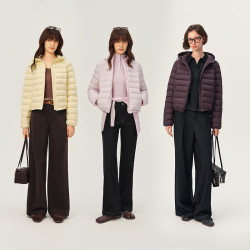 自巧 新品上市！小个子轻盈拒水连帽排骨羽绒服女2026冬季新款 落樱粉 S （尺码3）
