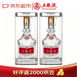 五粮液 普五八代 39度尊享版 23年浓香型白酒 500ml*2 双瓶