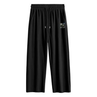 马克华菲 冰丝凉感阔腿裤 黑色 3XL 男士休闲裤