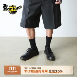 Dr.Martens 马丁（马汀博士 Dr.Martens）Crewson Lo英伦男款春夏季舒适百搭圆头德比鞋单鞋 黑色 38